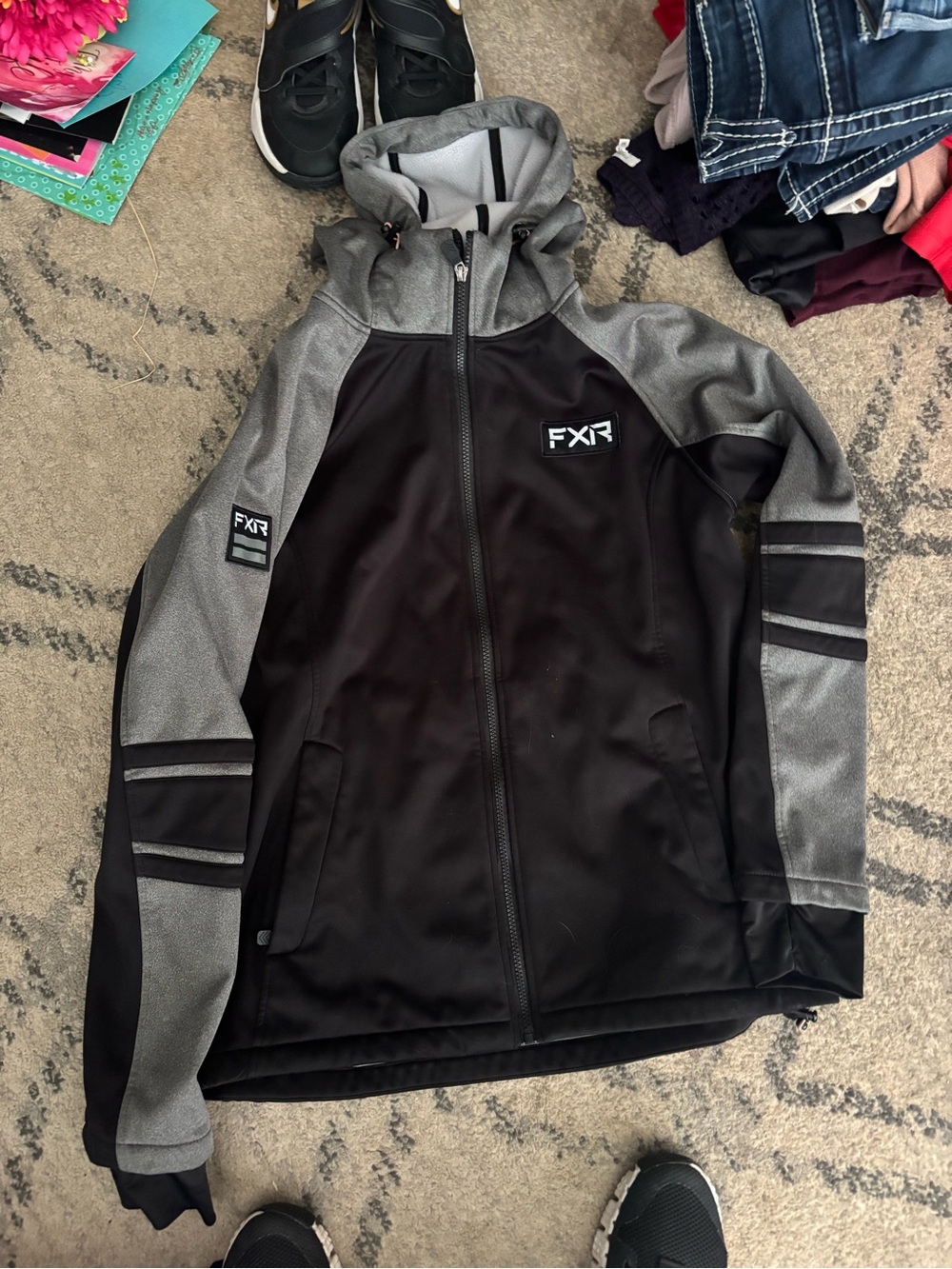 FXR Women's Black & Gray Ski Jacket with Hood